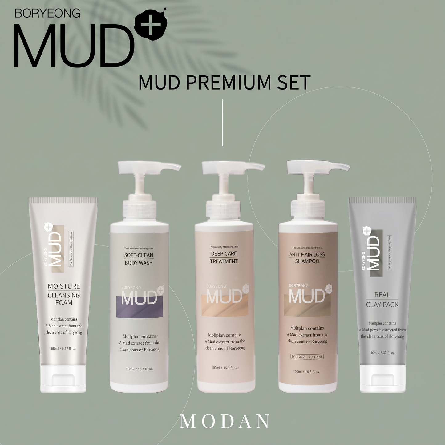 Premium 5-Piece Collection: Hair, Body & Face Care Full Set